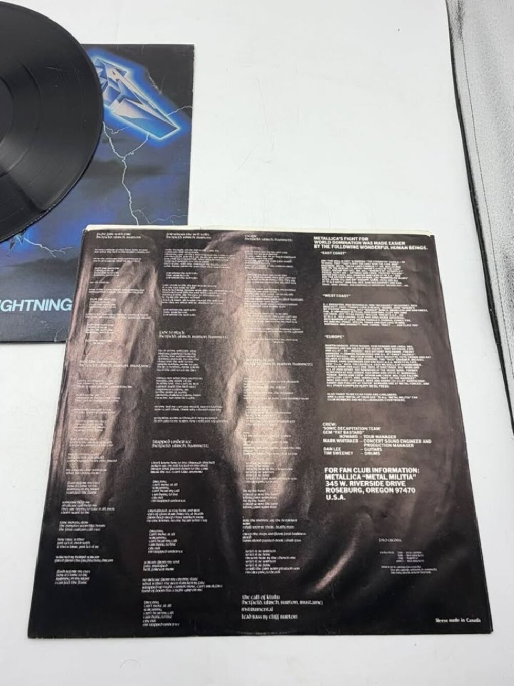 Metallica - Ride the Lightning Vinyl LP (Banzai Records) - Picture 9 of 9